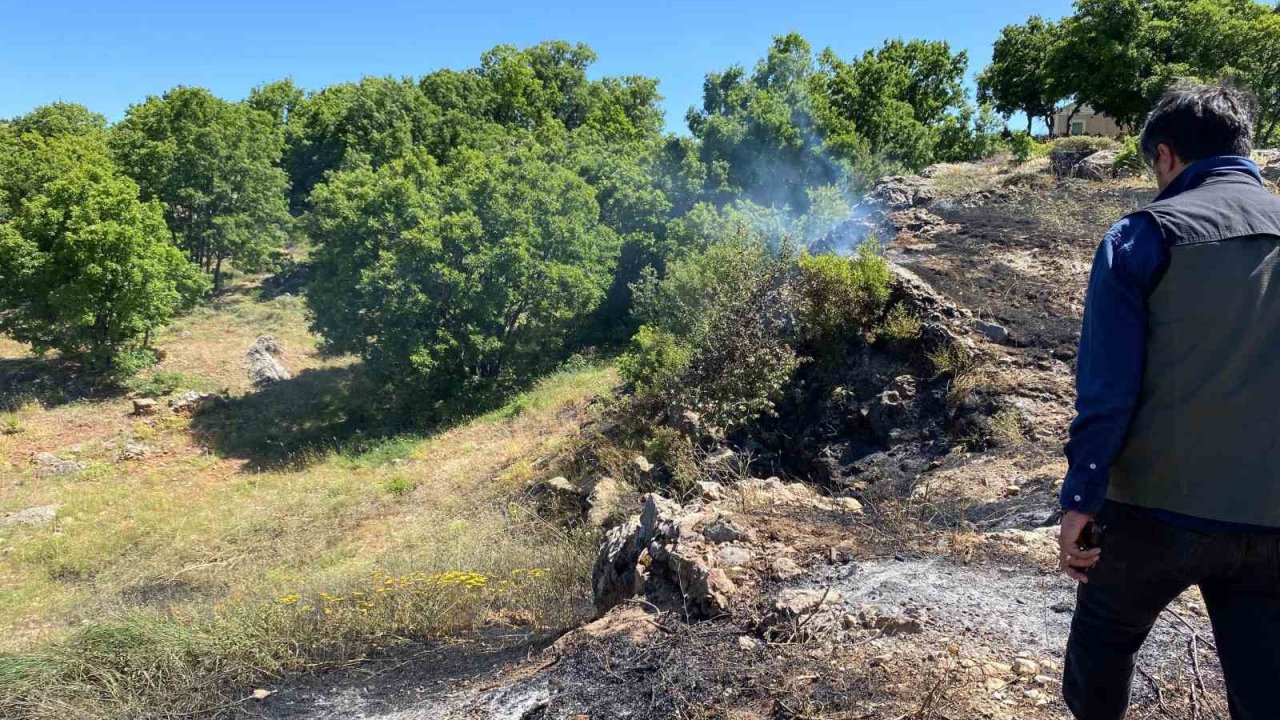Tunceli’de Yangın Köye Sıçramadan Engellendi