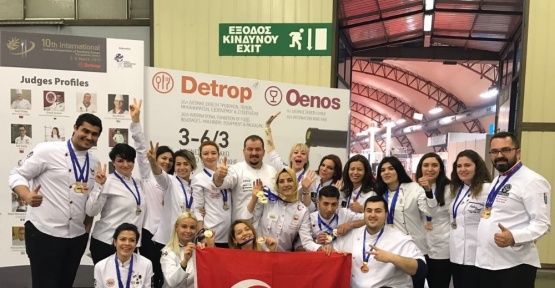 Türkiye’yi temsil eden ADÜ’lü aşçı madalyayla döndü