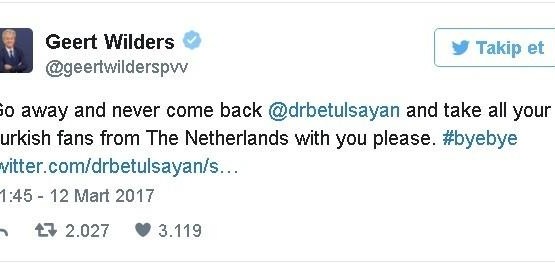 Wilders’ten ırkçı mesajlar