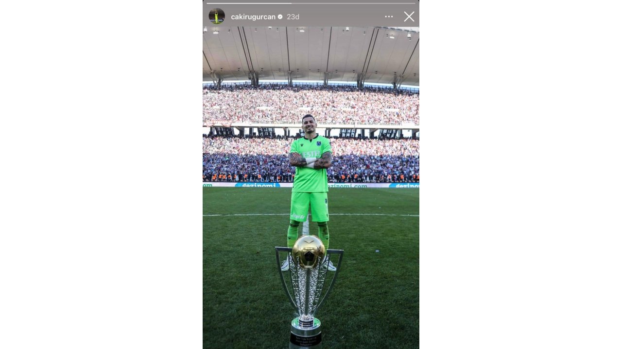 Uğurcan Çakır’dan Transfer İddialarına Şampiyonluk Kupalı Yanıt