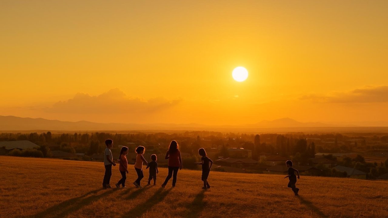 Ağrı’da Gün Batımı Kartpostallık Görüntüler Sunuyor