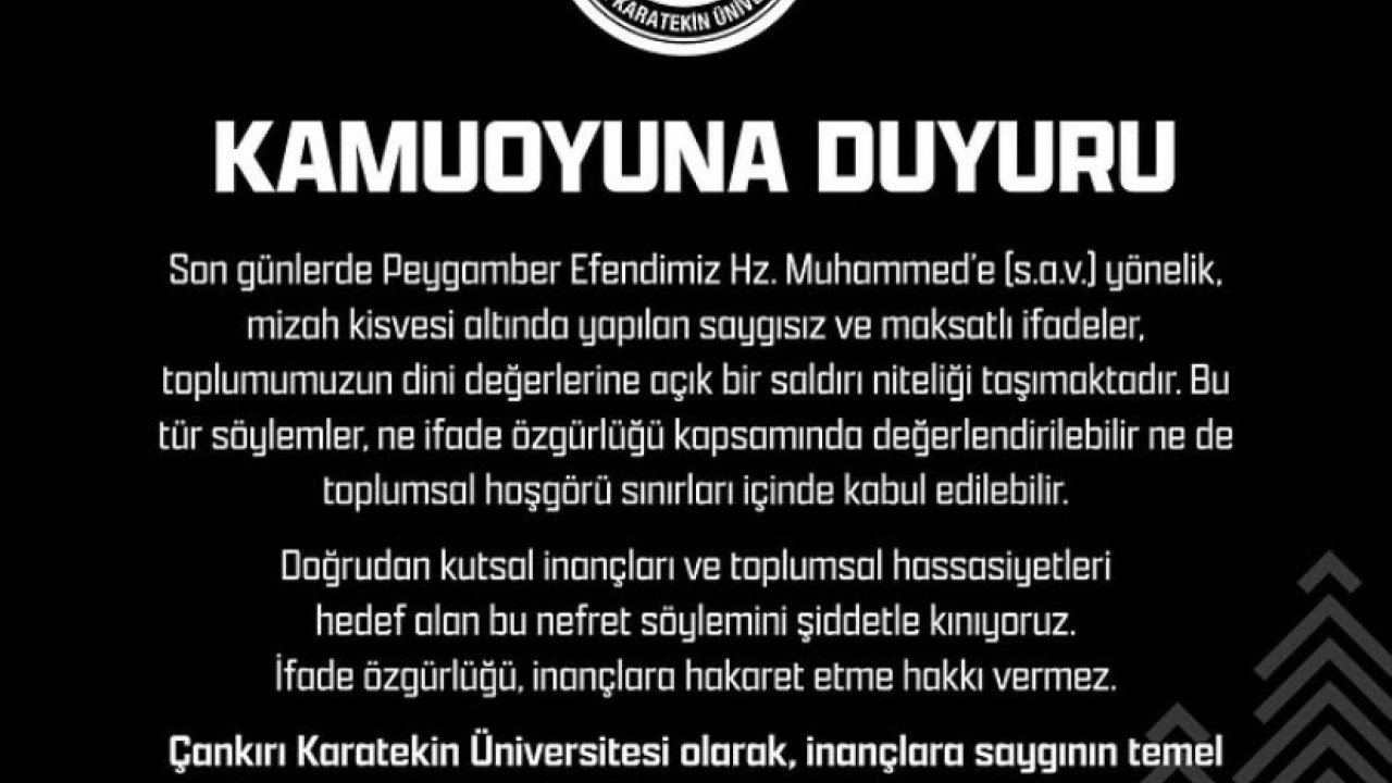 Çakü’den Leman Dergisine Kınama