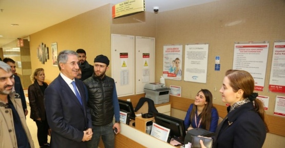 Başkan Yanılmaz’dan hastane ziyareti