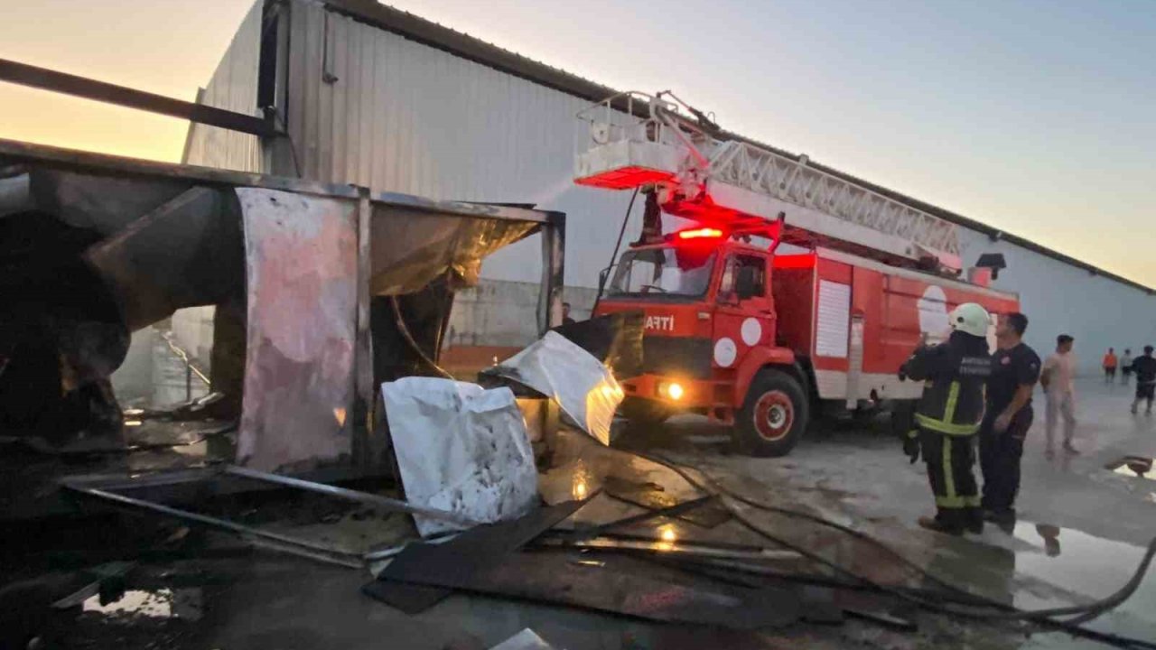 İşçilerin Kaldığı Konteynerde Yangın Çıktı