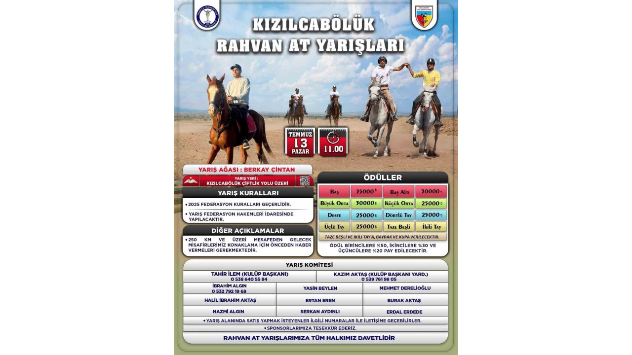 Tavas Belediyesi Rahvan At Yarışları Heyecanı Yaşatacak