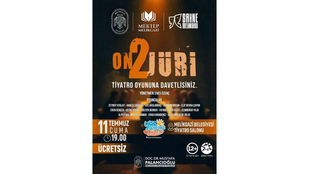 Melikgazi’den ‘12 Jüri’ Oyununa Davet