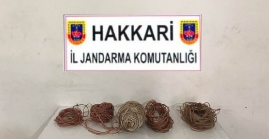Hakkari’de EYP malzemeleri ele geçirildi