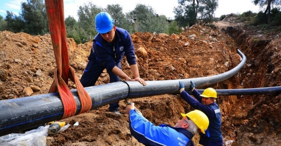 Milas’ta 3 mahalleye 5 bin 500 metrelik içme suyu hattı