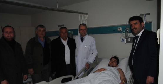 Çakır, hastane çalışanlarını ziyaret etti