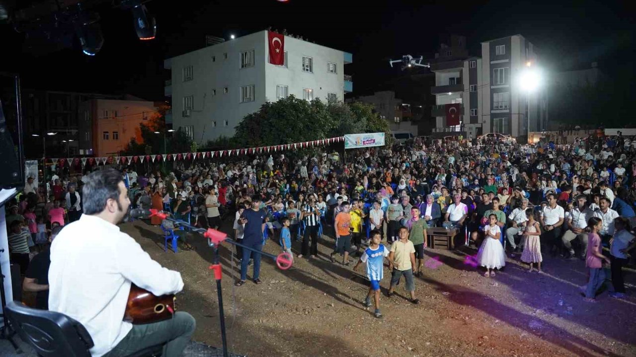 Kahta Belediyesi’nden Cumhuriyet Mahallesi’nde Coşkulu Yaz Şenliği