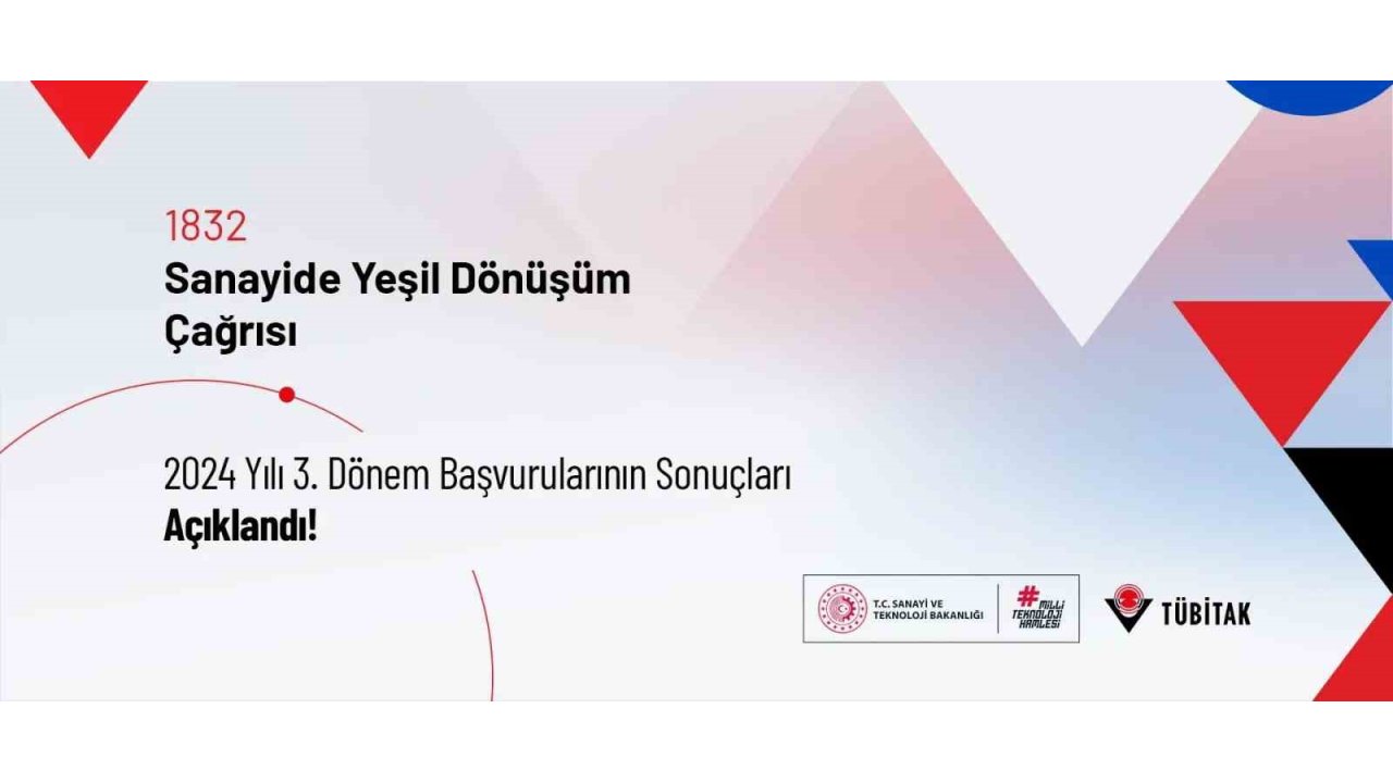 ‘Tübitak Sanayide Yeşil Dönüşüm Çağrısı’ Sonuçları Açıklandı