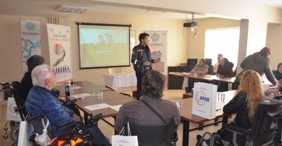 Engellilere afet bilinci projesi