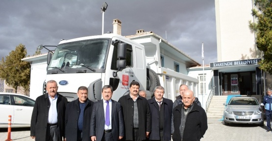 Türkiye Belediyeler Birliği Darende Belediyesine kamyon hediye etti