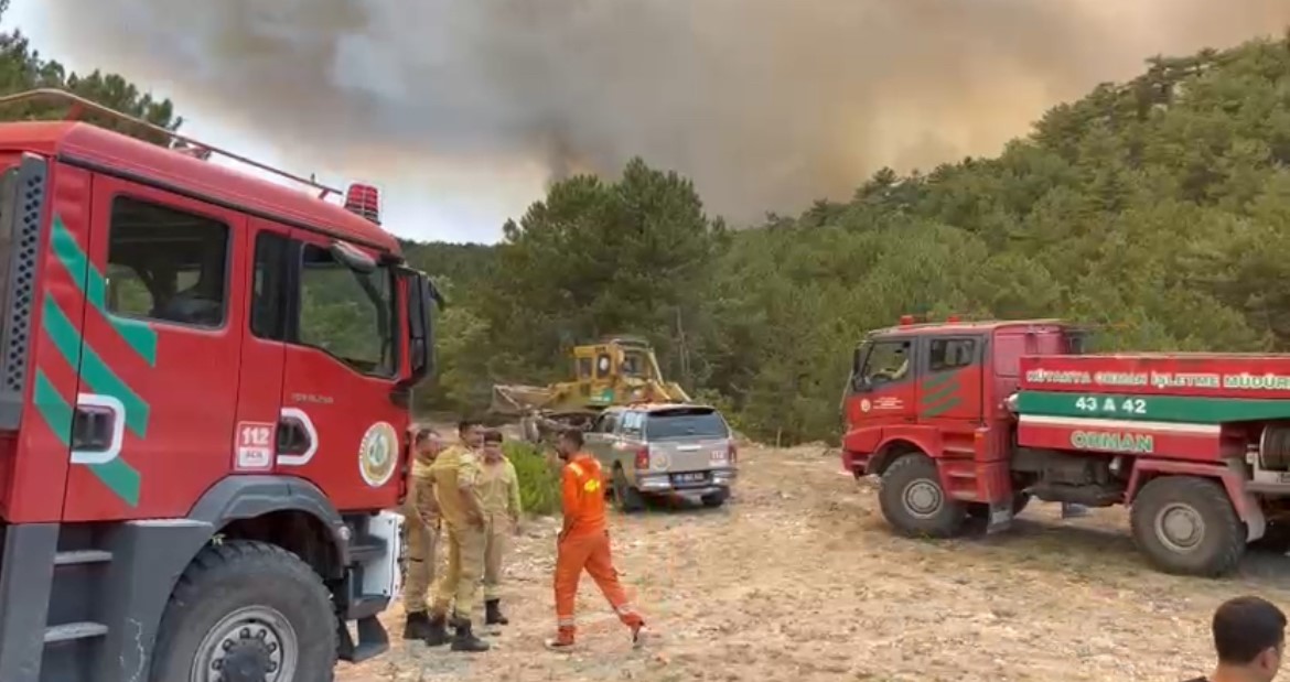 Orman Bölge Müdürü Yangının Ortasında Kaldı
