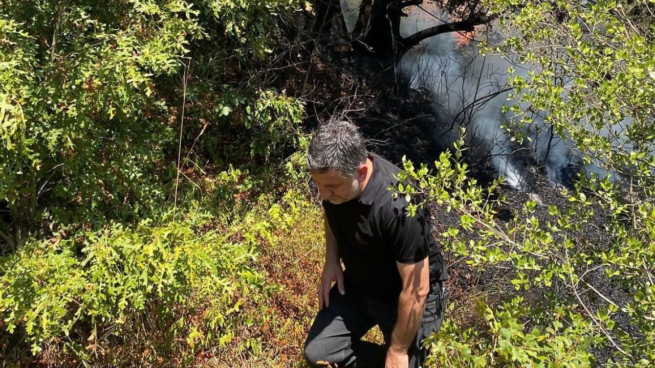 Adapazarı’nda Ormanlık Alanda Yangın Çıktı